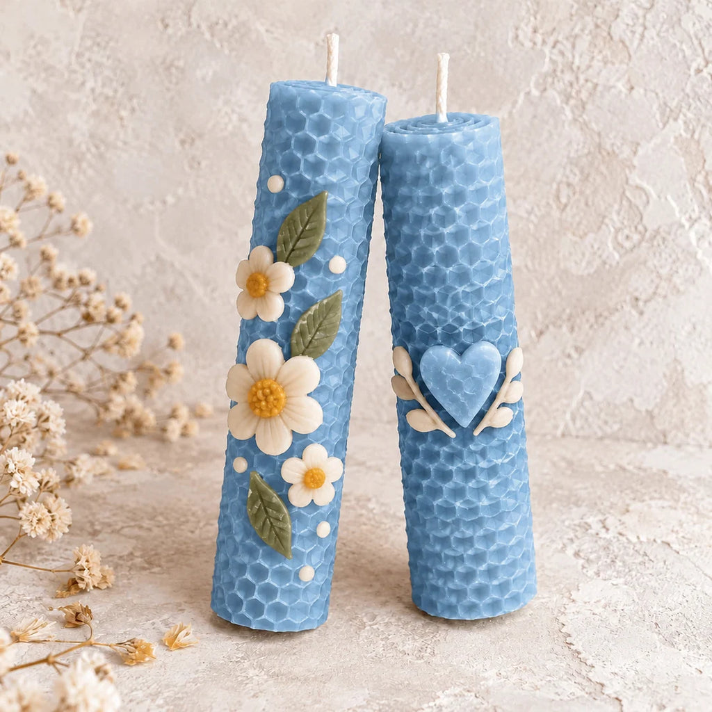 MyCandleKit™ – Kit Bougies en Cire d’Abeille – 12 Plaques de Cire